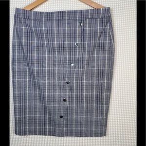 Soho apparel lets.gray pencil skirt woman size L new